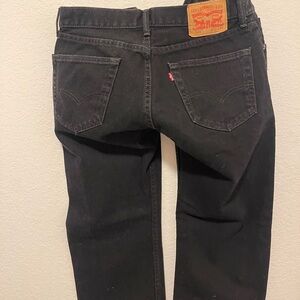 Levi's Men's Black Straight Jeans